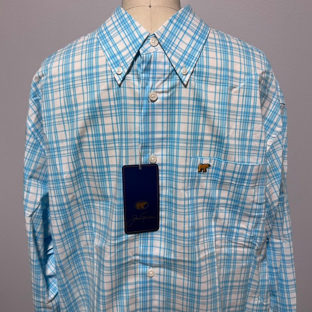 *NWT* Men's Jack Nicklaus LS Button Down Shirt, Size M